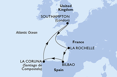 Mappa itinerario Nord Europa