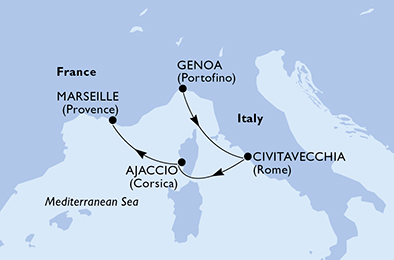 Mappa itinerario Portogallo, Spagna & Canarie