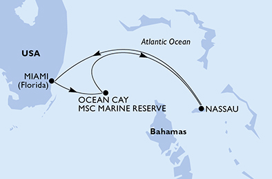 Mappa itinerario Caraibi & Antille